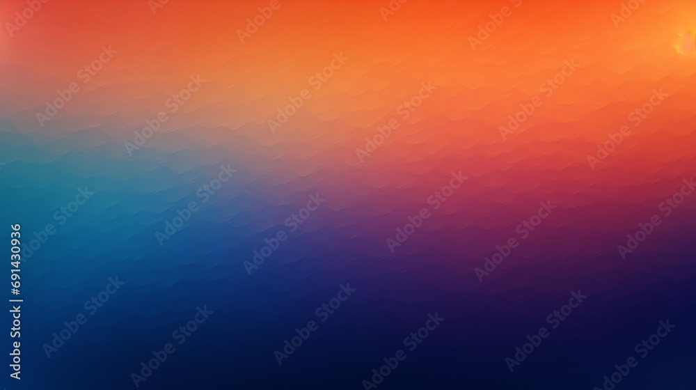 Canvas Prints blue and orange gradient dark background. powerpoint and webpage landing background.