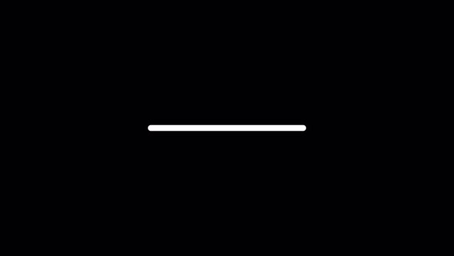 Progress bar line animation, Loading Transfer bar line on a black background