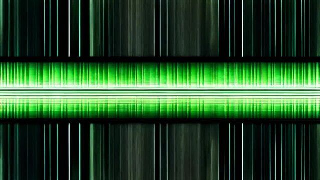 A green and black striped noise signal