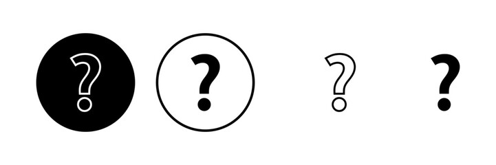 Question Icons set. Question mark sign. help icon. Faq