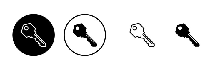 Key icons set. Key vector icon. Key symbol
