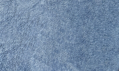 photo texture of fluffy blue fleece
