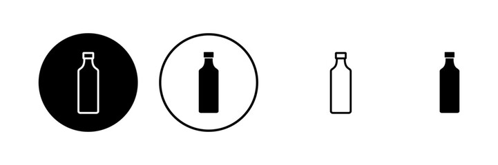 Bottle icons set. Bottle icon in trendy flat design