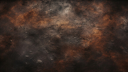 Naklejka premium Burnt metal texture background, grunge rusty metal texture, Generative AI