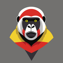 Monkey de Brazza Uganda Africa animal wild