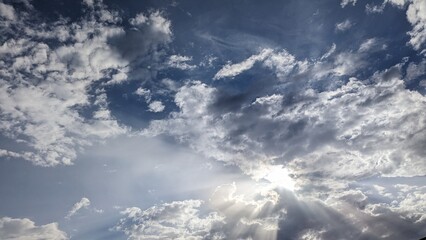 Blue sky with clouds