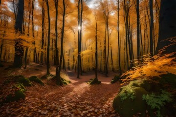 Fototapeta premium autumn in the forest