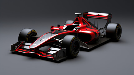 Generic black and red race car