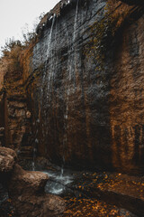 waterfall in the cave