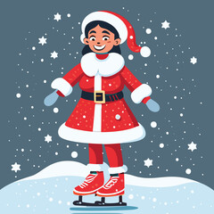 Christmas Santa Claus secret happy holidays merry Christmas reindeer vector