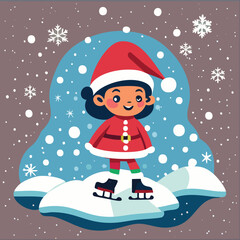 Christmas Santa Claus secret happy holidays merry Christmas reindeer vector