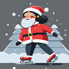 Christmas Santa Claus secret happy holidays merry Christmas reindeer vector