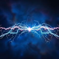 Electric lighting effect, abstract techno backgrounds for your design - 691451300