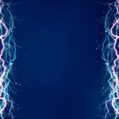 Electric lighting effect, abstract techno backgrounds for your design - 691451381
