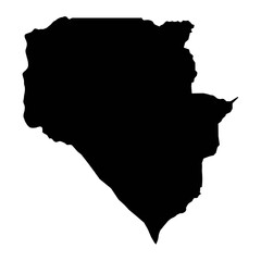 Siem Reap province map, administrative division of Cambodia. Vector illustration.