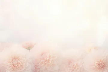 Fotobehang Floral background in peach color, 2024 year trend © nnattalli