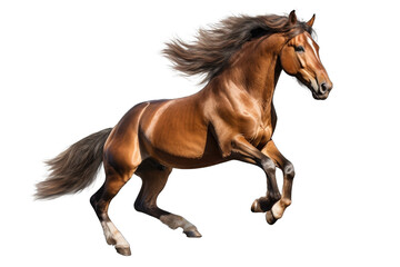 Obraz na płótnie Canvas a horse in running PNG isolated on white transparent background