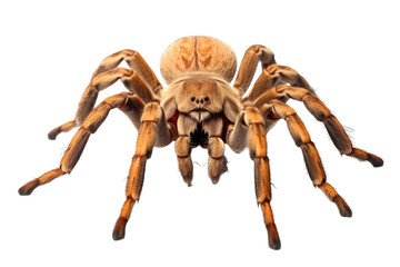 tarantula spider PNG isolated on white transparent background - obrazy, fototapety, plakaty