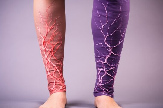 Female Varicose Veins Displayed