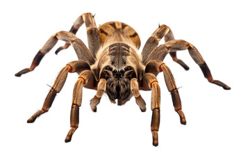 tarantula spider PNG isolated on white transparent background