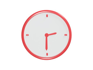 Watch icon 3d vector render