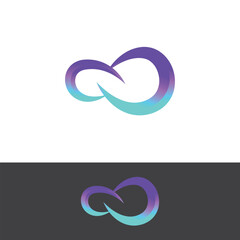 Fototapeta premium Infinity symbol limitless logo design