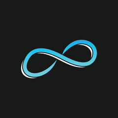 Infinity symbol limitless logo design