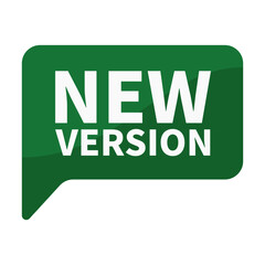 New Version In Green Rectangle Shape For Product Promotion Business Marketing Social Media Information
