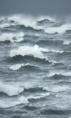 Sea Storm Waves.