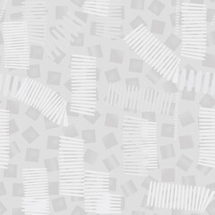 Abstract modern monochrome pattern. Abstract trendy texture. Print with geometric shapes and striped lines. Artistic stylish vector template for seamless background design.