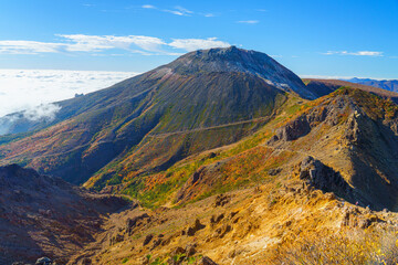 紅葉の那須岳登山　日本百名山