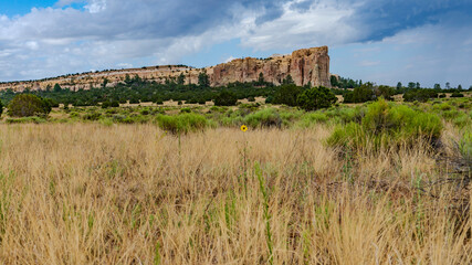 Viewpoint of the El Morro National Monument headlands, New Mexico