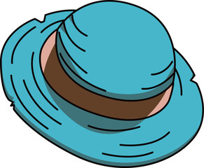 麦わら帽子（straw hat）(eps)