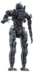 Robot standing tall.