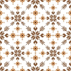 ethnic pattern paisley flower Ikat background abstract Aztec African Indonesian Indian seamless pattern for fabric print cloth dress carpet curtains and sarong