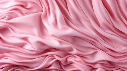 Obraz premium A delicate satin dress in shades of lilac and peach, adorned with elegant folds of pink fabric, exuding femininity and grace