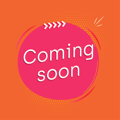 Text Coming Soon Vector Illustration