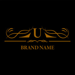 Creative Initial letter U logo design with modern business vector template. Creative isolated U monogram logo design