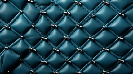 Bold blue hues and intricate patterns adorn this luxurious leather bag, capturing the essence of elegance and sophistication