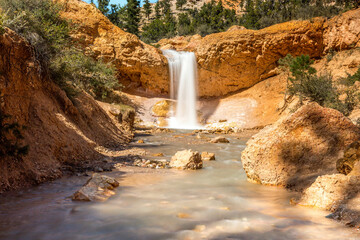 Tropical ditch falls, Mossy Cave, Bryce Canyon Utah