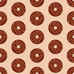 seamless pattern with donuts