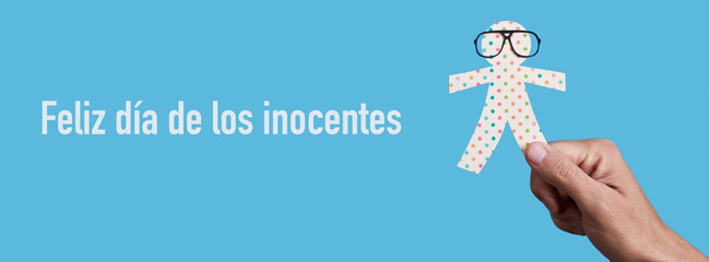 happy innocents day in spanish, web banner