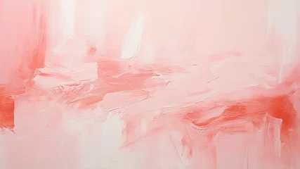Tuinposter 桃色の油絵の抽象画背景_3 © mamemo