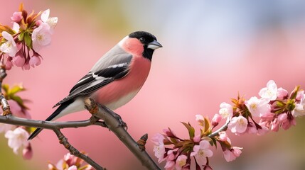 Obraz premium A Majestic Bird Perched on a Beautiful Tree Branch