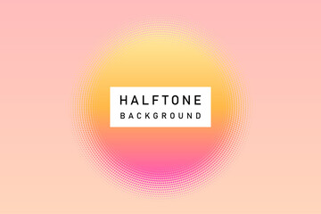 Colourful Gradient Abstract Halftone Background 