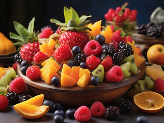 delicious fruit varieties. ai generated