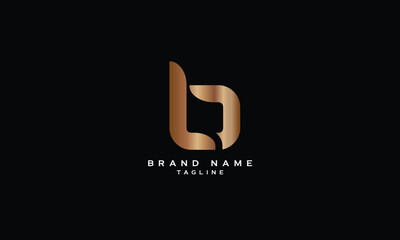 LB, BL, Abstract initial monogram letter alphabet logo design