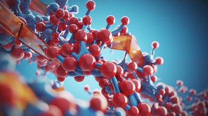 A 3D animation depicting the accumulation of adenosine triphosphate