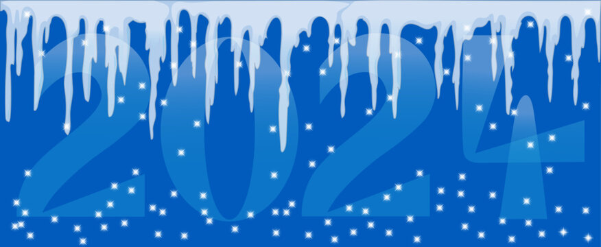 2024 Schnee Eiszapfen