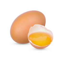 Chicken Egg , Broken egg isolated on transparent background (.PNG)